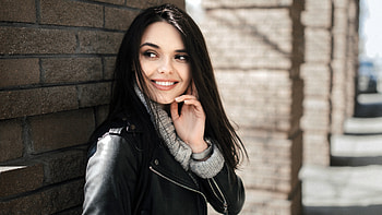 Cute Model Black Hair Smiling , girls, model, smiling HD wallpaper