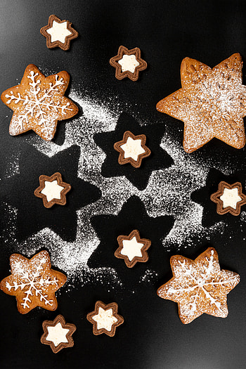 Holidays, Food, Stars, Desert, Cookies, Cookery, Cooking HD phone wallpaper