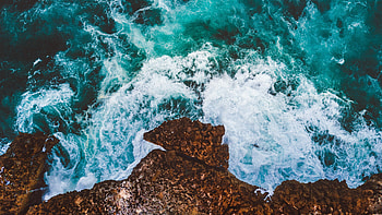 Ocean Cliff, Oceans HD wallpaper