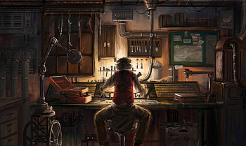 Fixing Things Mechanic , artist, artwork, digital-art HD wallpaper
