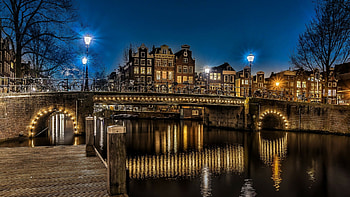 West-Indische Huisbrug, Netherlands HD wallpaper