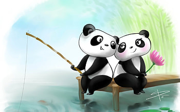 Of Cartoon Panda HD wallpaper