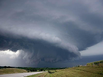 Tornado Storm Cloud, wind, clouds, grass, tornado HD wallpaper