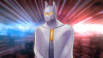 Batman White Gold Suit , batman, superheroes, artist, artwork, digital-art, artstation HD wallpaper
