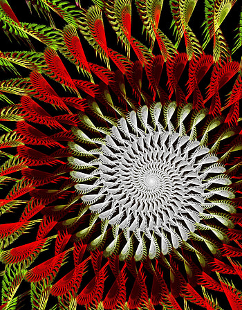 Abstract, Multicolored, Motley, Fractal, Spiral, Swirling, Involute HD phone wallpaper