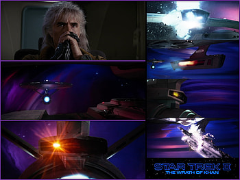 Star Trek II: The Wrath of Khan - The Final Salvo - Version Two, Khan, Enterprise, Reliant, final battle, Enterprise firing HD wallpaper