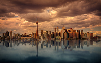 Toronto Skyline, Travels, CN Tower, Skyscrapers HD wallpaper