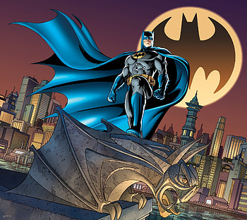 DC Comics Batman Bat Signal Logo wall mural HD wallpaper