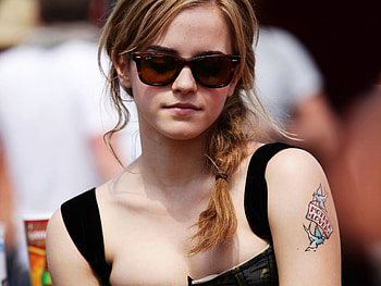 Emma Watson Tattoo Design, emma-watson, celebrities, girls HD wallpaper