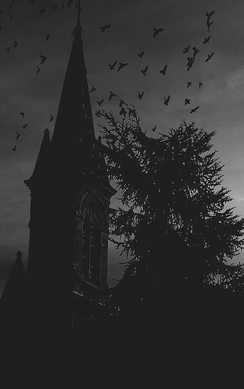 Gothic Dark Fantasy : Midnight Shadows and Soaring Ravens, Dark Fantasy, gothic, black HD phone wallpaper