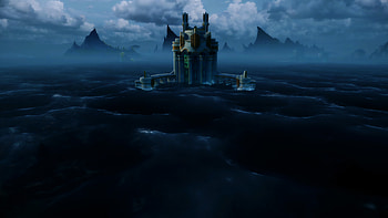 Genshin Impact : Mystical Ocean Fortress, video game, Genshin Impact HD wallpaper