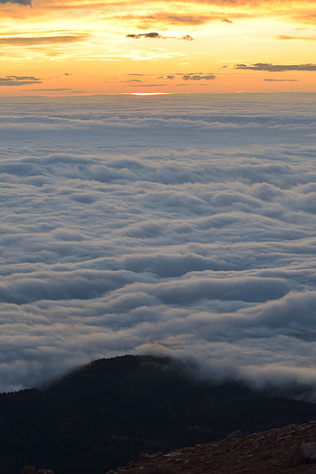 Clouds in the air, susnet, sky HD phone wallpaper