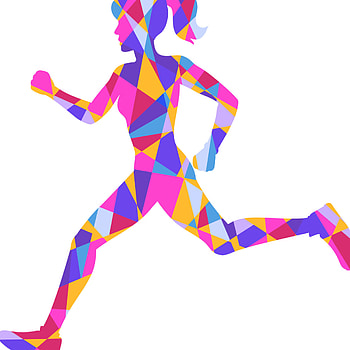 Marathon, Silhouette, Running girl, Healthy lifestyle HD phone wallpaper