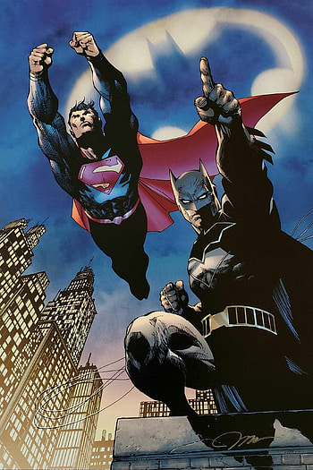 Batman, Superman by Jim Lee HD phone wallpaper