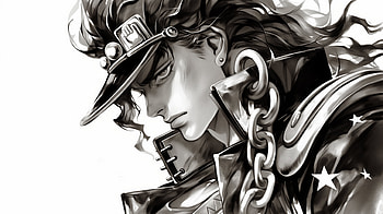Jotaro Kujo from Jojo's Bizarre Adventure, Anime, Jojo's Bizarre Adventure, Jotaro Kujo, manga HD wallpaper
