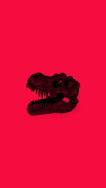 Dino simple and minimalist !, simple, red, minimalist, Animal, dinosaur HD phone wallpaper