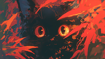 Cat, cat, Anime, AI Art, anime cat HD wallpaper