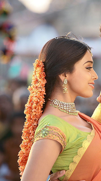 Azhagiya tamizh magan, vijay, shreya HD phone wallpaper