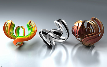 Multicolored, Motley, 3D, Surface, Form, Figure, Spiral, Spirals HD wallpaper