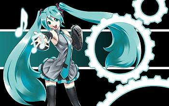 vocaloid, blue, anime, cute, girl HD wallpaper