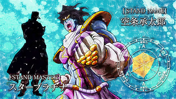 Anime - Jojo's Bizarre Adventure Jotaro Kujo Star Platinum (Jojo's Bizarre Adventure) Bakgrund HD wallpaper
