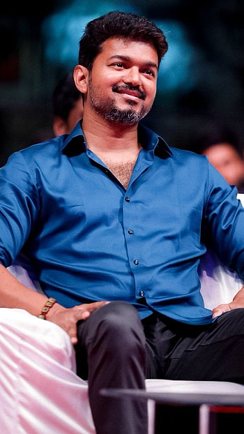 Vijay , Blue Shirt HD phone wallpaper