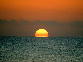 Sunset, sky, nature, water, sun HD wallpaper
