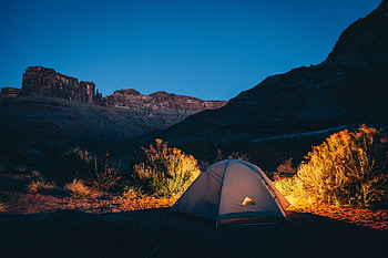 Nature, Sunset, Mountains, Tent, Camping, Campsite HD wallpaper