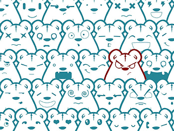 Texture, Textures, Bear, Drawing, , Emotions HD wallpaper