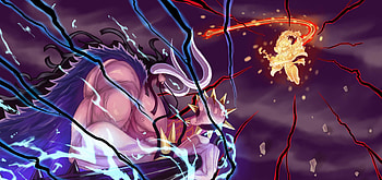 Luffy vs Kaido, Monkey D. Luffy, Kaido (One Piece), Anime, One Piece HD wallpaper