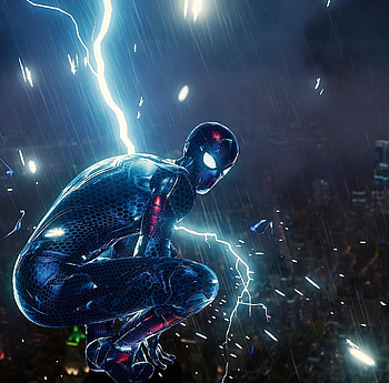 Glowing suit, video game, Spider-man PS4 HD wallpaper