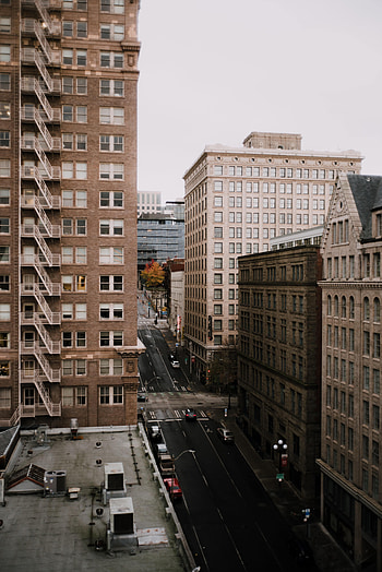 Cities, City, Building, View From Above, Road, Street HD phone wallpaper