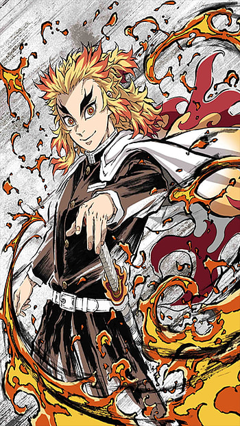 Kyojuro Rengoku, art, fictional character HD phone wallpaper