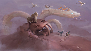 Big Creature Dragon , dragon, artist, artwork, digital-art, deviantart HD wallpaper