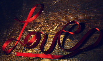Love, Tape, Board, Ribbon HD wallpaper