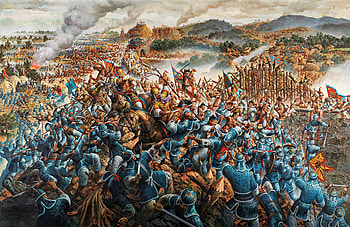 The Siege of Ansiseong Fortress, battle, military, siege, artistic, painting HD wallpaper