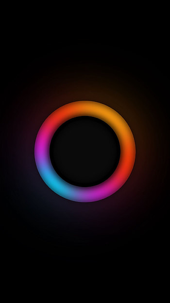 Ring, electric blue, magenta, circle HD phone wallpaper