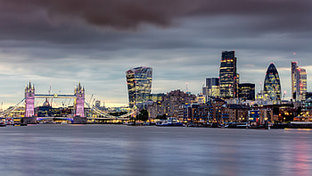 Building, London, , City, Night, Skyscraper, Thames, Tower Bridge, United Kingdom, Cities HD wallpaper