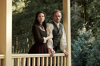 Outlander, Jamie and Claire, Caitriona Balfe interview, TV show HD wallpaper