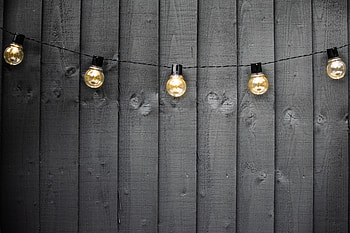 Miscellanea, Miscellaneous, Wood, Wooden, Texture, Garland, Light Bulbs HD wallpaper