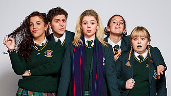 Derry Girls TV Series, Quirky backdrops, Timeless comedy, Irish charm HD wallpaper
