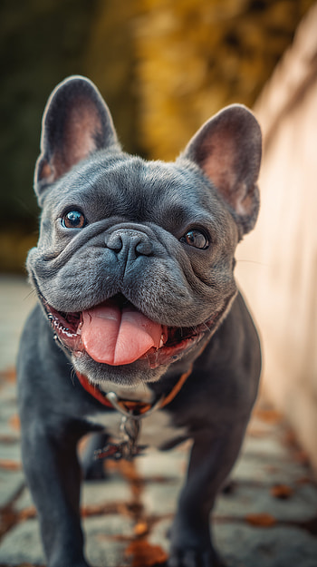 Happy French Bulldog Smile , dog, french bulldog, smile HD phone wallpaper