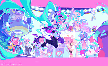 Muse Dash : Hatsune Miku, Buro & Rin in Vibrant Action, Hatsune Miku, Buro (Muse Dash), Rin (Muse Dash), video game, Muse Dash HD wallpaper