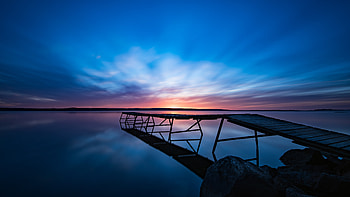 Sunrise Along Deck, nature, sunrise HD wallpaper