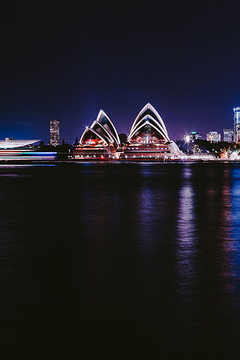 Cities, Architecture, Sydney, Night City, City Lights, Australia HD phone wallpaper