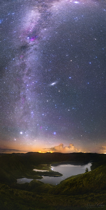 Azores nightsky, Astrography showcase, Stellar , Miguel Claro's work HD phone wallpaper