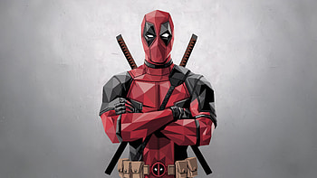 Deadpool Poly , deadpool, superheroes, artwork, digital-art HD wallpaper