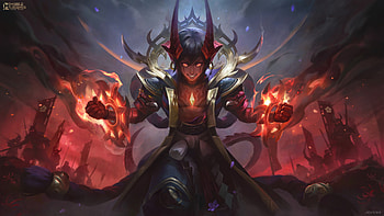 Dyrroth - Infernal Conqueror (Mobile Legends: Bang Bang ), video game, Mobile Legends: Bang Bang, Dyrroth (Mobile Legends) HD wallpaper