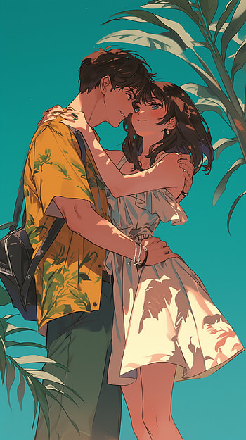 Honeymoon Bliss - This Romantic !, couple, love, romance, honeymoon, illustration HD phone wallpaper