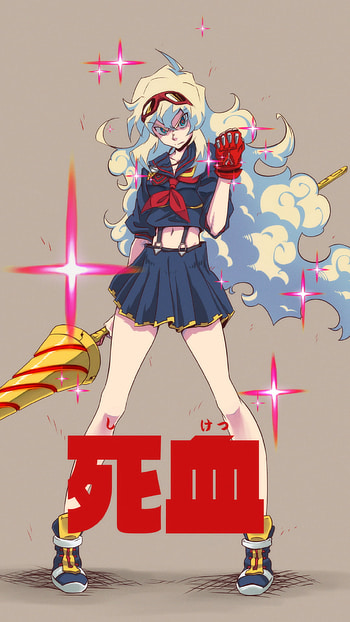 Tengen Toppa Gurren Lagann, Anime, crossover HD phone wallpaper